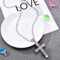 Kette mit Kristall Kreuz