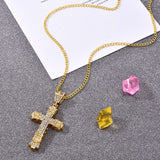 Kette mit Kristall Kreuz