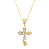 Kette mit Kristall Kreuz